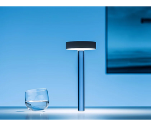 Davide Groppi Design ABS - Methacrylate - Metal Table lamp with magnetic base On-Off switch with Touch technology  RECHARGEABLE BATTERY 4,8 V DC - NiMH 4300 mAh - BATTERY LIFE TWELVE HOURS LED 2 W Actual product may vary from images shown on website. Please contact info@rifugiomodern.com  for finish samples. 