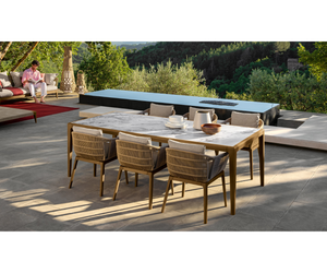 Cruise//Teak Dining Table 320X120 Talenti  Outdoor Living at Rifugio Modern