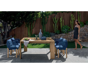 Argo//Wood 165x165  Dinning Table Talenti  Outdoor Living at Rifugio Modern