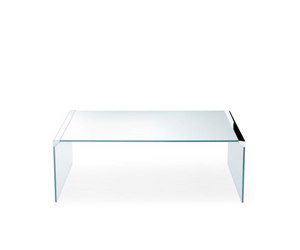 Designed by Pierangelo Galotti Coffee table with 10mm transparent tempered glass top. Also available with 10mm extralight or smoked “Grigio Italia” tempered glass. Bright stainless steel metal parts. Satin stainless steel or bright, satin brass or embossed white or black lacquered metal parts on request. Actual product may vary from images shown on website. Please contact info@rifugiomodern.com  for finish samples.