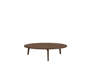 Designed by Paola Navone for Gervasoni A family of three-legged coffee tables, Gray 46/46 R/49/49 R are characterised by a round top and clean and essential geometries. Available in two diameters, the top is available in solid walnut or oak. A peculiarity of these coffee tables is the edge of the top, which is slightly raised to the eye and to the touch, almost simulating a tray Actual product may vary from images shown on website. Please contact info@rifugiomodern.com for finish and fabric samples.