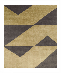 Kristiina Lassus Design  Named after Lake Como, the Komo rug draws its inspiration from landscapes with mountains surrounded by water to create an abstract landscape that plays with mirroring and reflections. This boldly patterned rug is particularly luxurious and soft thanks to its high silk content and elaborated loop and cut texture.  Actual product may vary from images shown on website. Please contact info@rifugiomodern.com for finish samples.