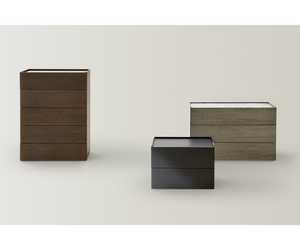 Simple, clean lines combined with precious and sophisticated material details give Atlante its distinctive as well as versatile connotative presence: a line of units with regular and oversized drawers designed to sit happily in the middle of a room and feel at home in any interior. Actual product may vary from images shown on website. Please contact info@rifugiomodern.com for finish and fabric samples.