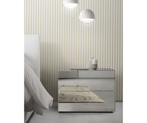 Linear and minimalist, the new Norma bedroom furniture stands out for its square, cleancut lines inspired by the sideboards bearing the same name. Uninterrupted, flowing surfaces elegantly distinguish these sleek cabinets.  Actual product may vary from images shown on website. Please contact info@rifugiomodern.com for finish and fabric samples.