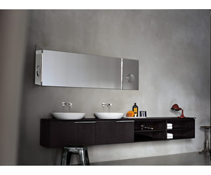 Designed by Benedini Association for Agape  Made of white Cristalplant® biobased, the Spoon and Spoon XL washbasins can give life to multiple compositional possibilities: for example in the countertop version on a Flat XL oak top. The enlarged shapes of Spoon XL maintain its essential and enveloping elegance unaltered.  Actual product may vary from images shown on website. Please contact info@rifugiomodern.com for fabric and finish samples.