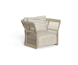 Cliff Lounge Armchair Backrest Rope  Talenti  Outdoor Living at Rifugio Modern