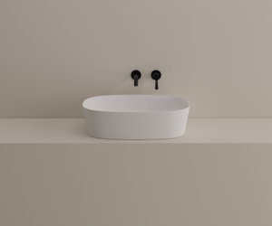 Designed by Benedini Association for Agape The Neb over countertop washbasin echoes the concept of the formal lightness of the bathtub of the same name. It combines a slimline profile with an extra-deep basin thanks to the use of a technologically advanced material Actual product may vary from images shown on website. Please contact info@rifugiomodern.com for fabric and finish samples. 