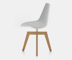 Flow Chair Iroko  Designed by Jean Marie Massaud for MDF Italia  Abailable available at Rifugio Modern Denver Based, Italian Focused, Multibrand Studio  Colorado,  Wyoming, Nebraska, Utah, and USA 