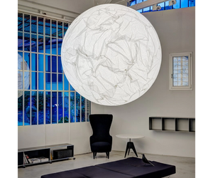 Designed by davide Groppi Moon was born from a dream … the idea of bringing the moon home. Version Actual product may vary from images shown on website. Please contact info@rifugiomodern.com  for finish samples. 