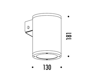 Designed by Omar Carraglia for Davide Groppi  Metal - Adjustable glass outdoor lamp IP65   100-240 V - 50/60 Hz LED MAX 12 W - E27 Actual product may vary from images shown on website. Please contact info@rifugiomodern.com  for finish samples.