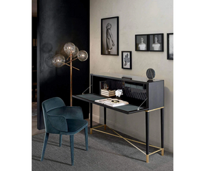 Designed by Massimo Castagna for Gallotti&Radice  Floor lamp with dimmable LED light. Mouth-blown clear crystal spheres. Metal parts in hand burnished brass. Dimmer on the power cable. Bulbs (LED) included.  Cm (L x W x H) 72 x 68 x 167  Actual product may vary from images shown on website. Please contact info@rifugiomodern.com  for finish and fabric samples.