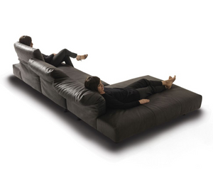 Designed by Francesco Binfaré for Edra It is a sofa contained in size. It is “flexible” because, thanks to the “smart”cushion, it can shape itself to all possible uses. It is adaptable, because it consists of several sections. It is cozy, elegant, sober and essential. Actual product may vary from images shown on website. Please contact info@rifugiomodern.com  for finish and fabric samples