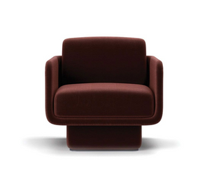 Designed by Dianelli Studio Armchair with internal structure in wood and by-products. Padded with non-deformable foam polyurethane in different densities and polyester fibre. Backrest and seat cushions padded with non-deformable foam polyurethane in different densities and polyester fibre.Actual product may vary from images shown on website. Please contact info@rifugiomodern.com  for finish and fabric samples.