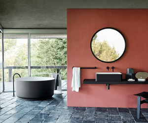 Designed by Lucidi Pevere for Agape The Marsiglia washbasin, made of Cristalplant® biobased, reminds the precise but never squared features of the tub of the same name, inspired by the ancient sinks. Actual product may vary from images shown on website. Please contact info@rifugiomodern.com for fabric and finish samples.