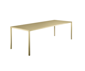 Tense Material Brass | Table Designed by Piergiogio Cazzaniga and Michele Cazzaniga for MDF Italia Abailable available at Rifugio Modern Denver Based, Italian Focused, Multibrand Studio Colorado, Wyoming, Nebraska, Utah, and USA