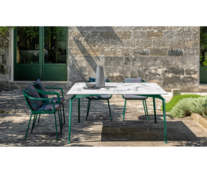 Crusie//Alu 150x150 Dining Table Talenti  Outdoor Living at Rifugio Modern
