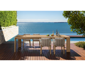 Argo//Wood 280X110 Dining Table  Talenti  Outdoor Living at Rifugio Modern