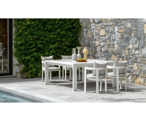 Argo//Alu 157x157  Dining Table Talenti  Outdoor Living at Rifugio Modern