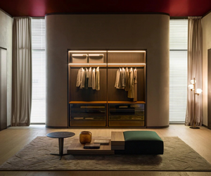 Gliss Master Walk In closet Designed by Vincent Van Duysen for Moleti&C available custom at Rifugio Modern.