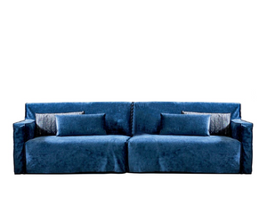 Designed by Paola Navone for Gervasoni  Soft and generous volumes characterise these products with polyurethane foam padding and removable covers with visible stitching that draw the profile of the product. Comfort is accentuated by lumbar cushions in mixed down. More can be made with all the covers in the catalogue in the name of maximum versatility.  Actual product may vary from images shown on website. Please contact info@rifugiomodern.com for finish and fabric samples.