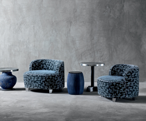 Designed by Paola Navone for Gervasoni  Soft lines and retro charm characterise the family of MORE armchairs, padded with polyurethane foam. Actual product may vary from images shown on website. Please contact info@rifugiomodern.com for finish and fabric samples.
