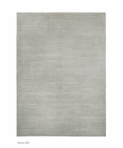  Oona LGR Colour: light grey – off-white Quality Code: KL101B Description: Tibetan 100 knots, low pile. Wool + bamboo silk.