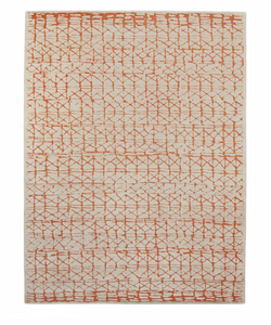 Kristiina Lassus Design  The Naaba rug is inspired by hand-woven nets. The lively pattern is knotted using the high-low pile technique which produces a three-dimensional surface. Naaba adapts to different styles because of its material duality: the raised silk pattern is refined and luxurious while the recessed hemp pattern is earthy and more casual.  Actual product may vary from images shown on website. Please contact info@rifugiomodern.com for finish samples.