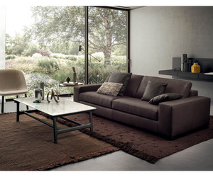 Designed by Pianca With its timeless style, generous volumes and proportions, Meridiano stands out for its stately, sturdy beauty. The large armrests attached to the structure offer comfortable support and frame the inviting base that accommodates the seat and back cushions.  Actual product may vary from images shown on website. Please contact info@rifugiomodern.com for finish and fabric samples.