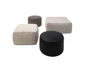 Designed by Pianca Pianca offers an extensive range of ottomans, differing in size, material, colour and shape: square, rectangular, round and trapezoidal. Catering to all manner of requirements, they sit happily any setting, from a classic to a more modern interior, from the largest of rooms to the  Actual product may vary from images shown on website. Please contact info@rifugiomodern.com for finish and fabric samples.