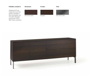 Available now at Rifugio Modern - Quickship. Elegant, minimalist and refined style feature in the Norma sideboard. The smart, sleek design has a very modern, refined appeal.