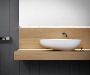 Designed by Benedini Association for Agape Drop characterizes the bathroom in a unique manner changing the way to live this ambience thanks to a dynamic and unconventional style and a wide choice of materials. The family is composed by a column washbasins for wall mounting or freestanding; or as worktop basin in two sizes. Actual product may vary from images shown on website. Please contact info@rifugiomodern.com for fabric and finish samples.