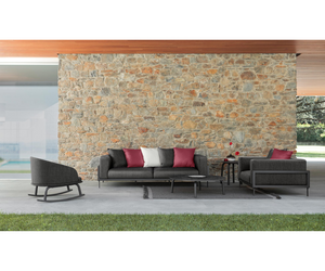 Cleosoft//Alu Three-Seater Sofa Talenti Outdoor Living at Rifugio Modern