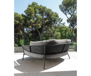 Moon//Alu Two-Seater Sofa Talenti Outdoor Living at Rifugio Modern