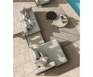 Cleosoft//Wood Modular Sofa Talenti Outdoor Living at Rifugio Modern