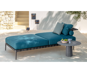 Salinas  Bench with Armrest Talenti Outdoor Living at Rifugio Modern