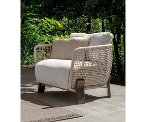 Argo//Wood Living Armchair  Talenti  Outdoor Living at Rifugio Modern