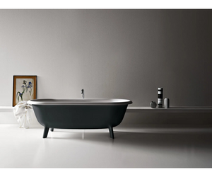 Ottocento Oval Bathtub on Legs Agape designed by Benedini Associati available at Rifugio Modern – Denver, Colorado, Rocky Mountains, WY, USA  