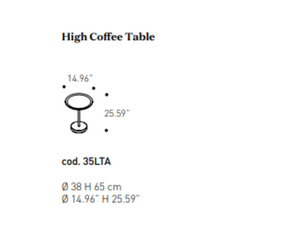 Contralto | High Coffee Table pianca Quickship 