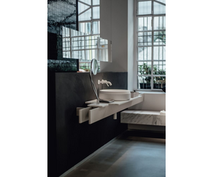 Lariana Countertop Oval Washbasin Agape Patricia Urquiola design available at Rifugio Modern – Denver, Colorado, Rocky Mountains, USA 