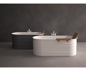 Vieques XS | Agape | Free-Standing Oval Bathtub designed by Patricia Urquiola available at Rifugio Modern – Denver, Colorado, Rocky Mountains, USA 